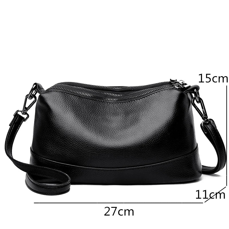 Women Genuine Leather Handbag Designer Shoulder Bag Luxury Brand - Zenflow Active