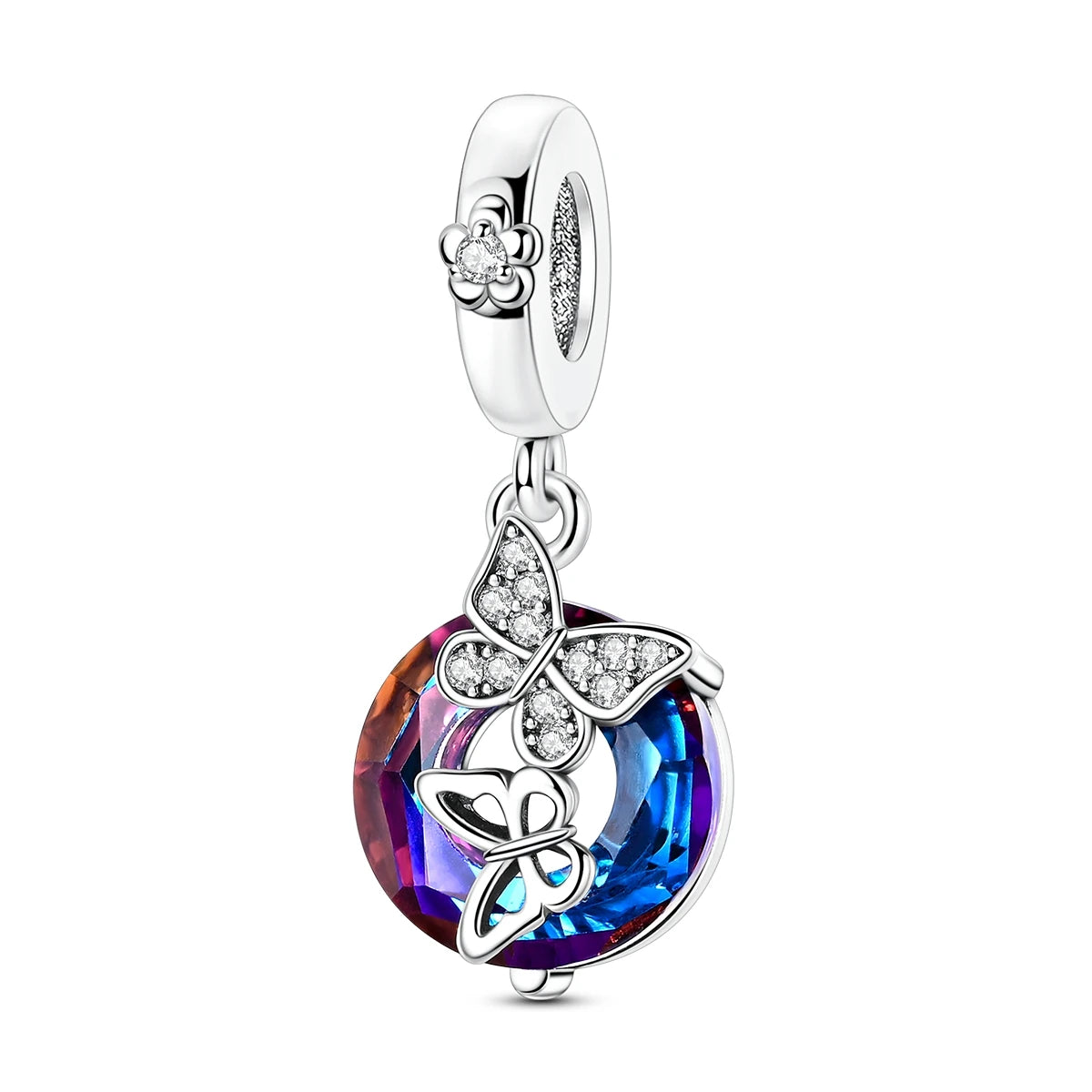 Charms Original 925 Silver Blue Beads Fit Bracelet Pendant Diy For Woman Fine Jewelry - Zenflow Active