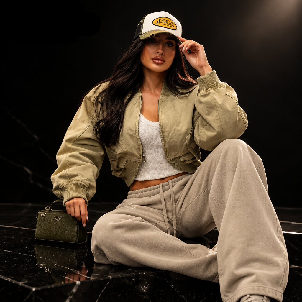 Cropped Varsity Bomber Jacket Zenflow Active