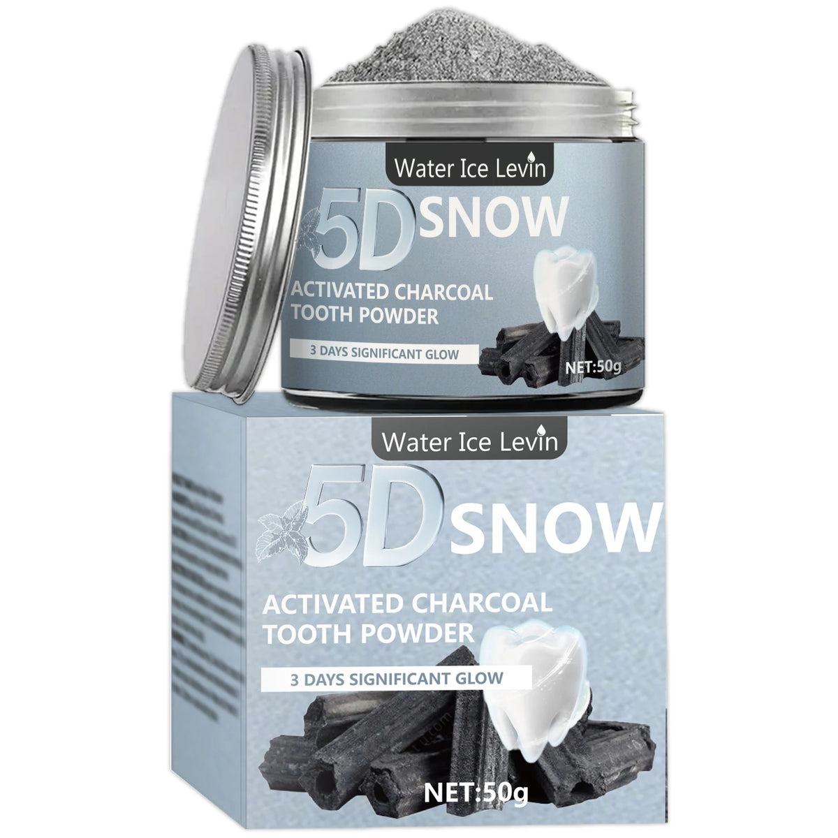 Bamboo Charcoal Teeth Whitening Powder - Zenflow Active