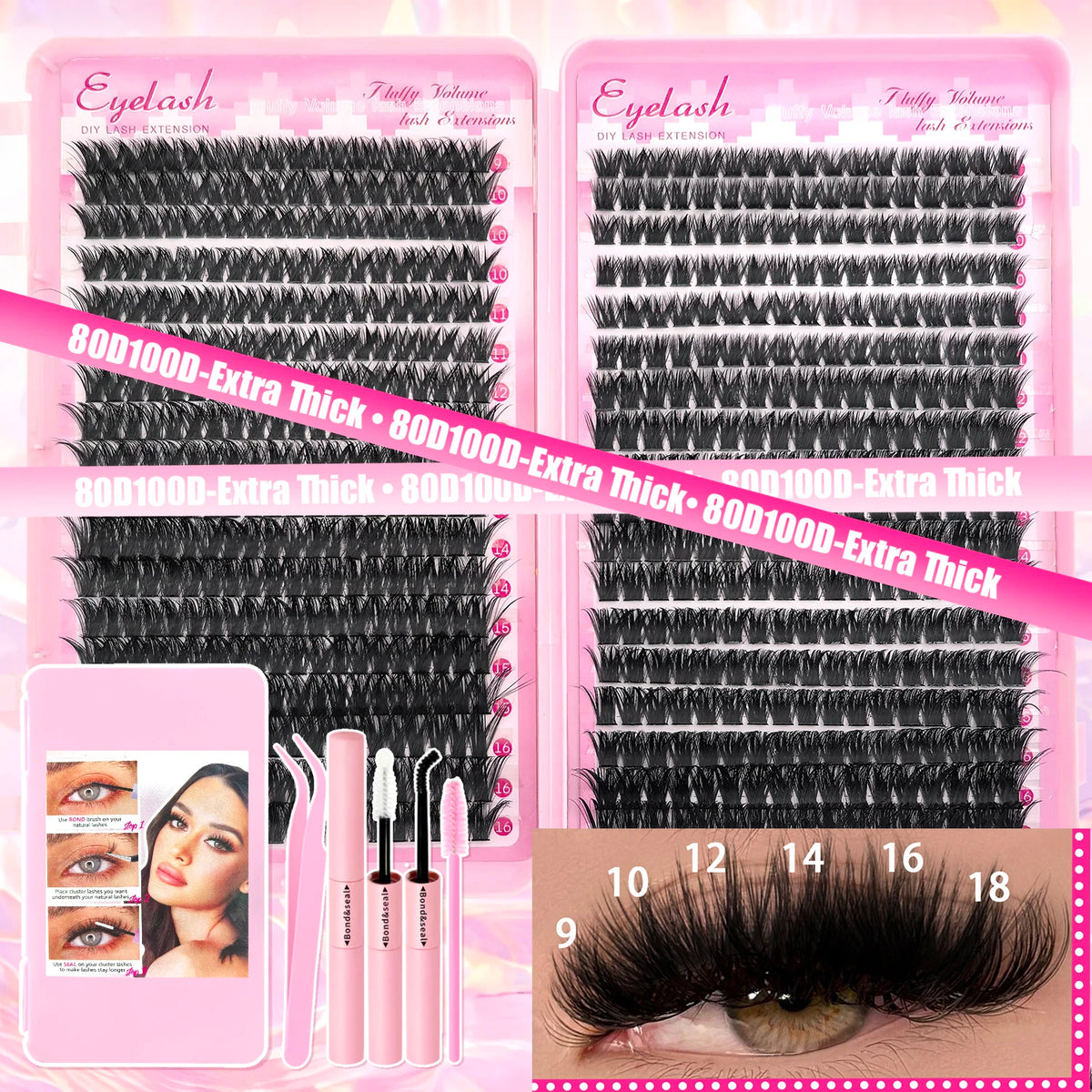 DIY D-Curl Individual Lash Clusters – Fluffy, Wispy & Spiky Styles Zenflow Active