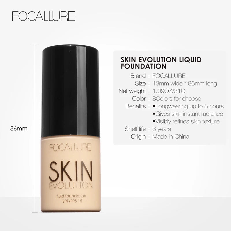 Focallure 8 Colors Face Foundation Makeup Base - Zenflow Active