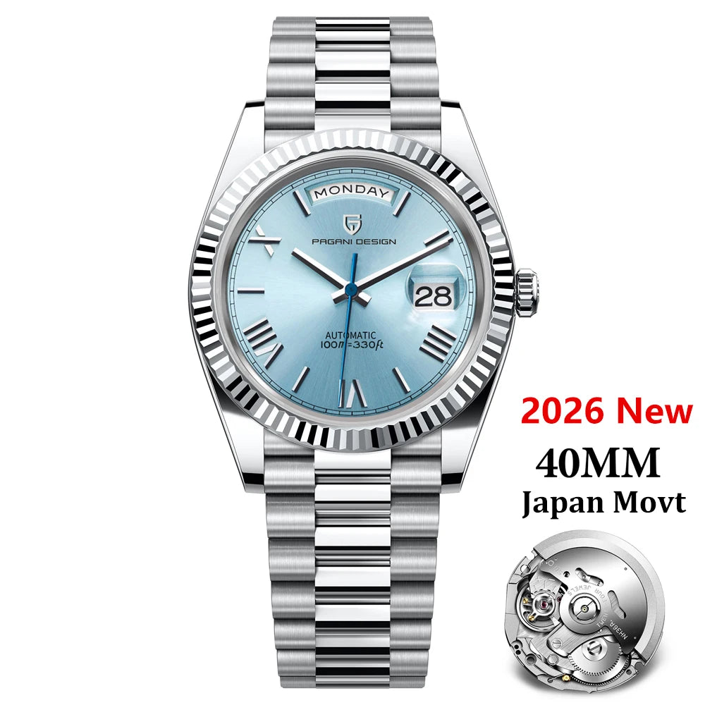 Pagani Design DD40 Automatic Watch | Sapphire Crystal | NH36A or MIYOTA Movement - Zenflow Active