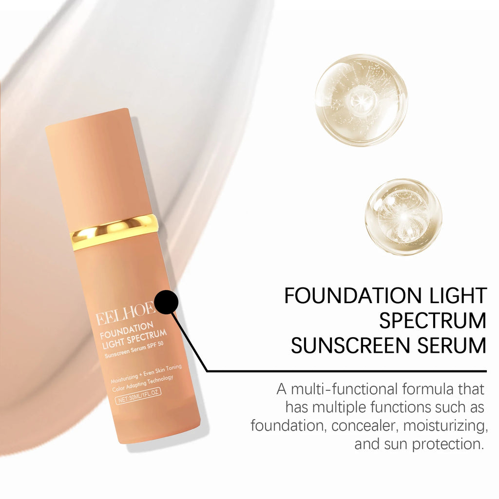 4 in 1 Colour Changing Foundation Liquid with SPF 50 - Zenflow Active