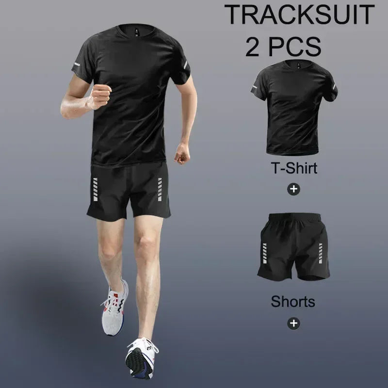 Men's Sportwear 2-4 PCS Sets Tracksuit Quick Drying - Zenflow Active