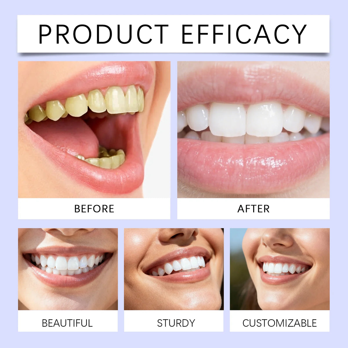 Purple Teeth Whitening Strips - Zenflow Active