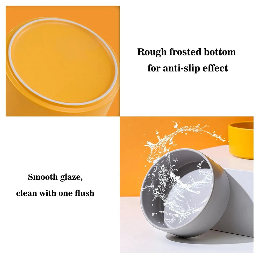 Personalised Ceramic Pet Bowl with Wooden Stand | Custom Name Bowl for Cats & Dogs - Zenflow Active