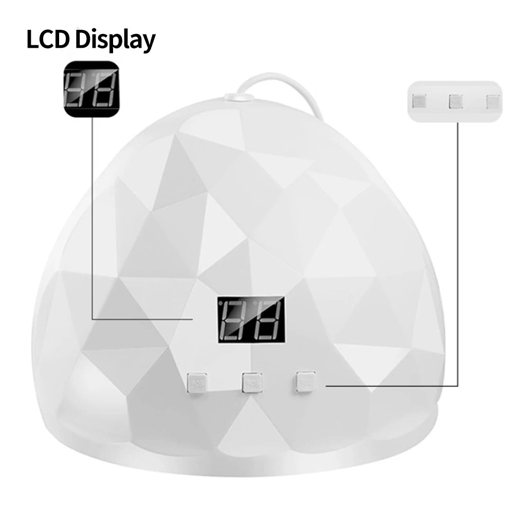 UV/LED Nail Curing Lamp 88W – 18 LEDs, Eye Protection | Home & Salon Use - Zenflow Active