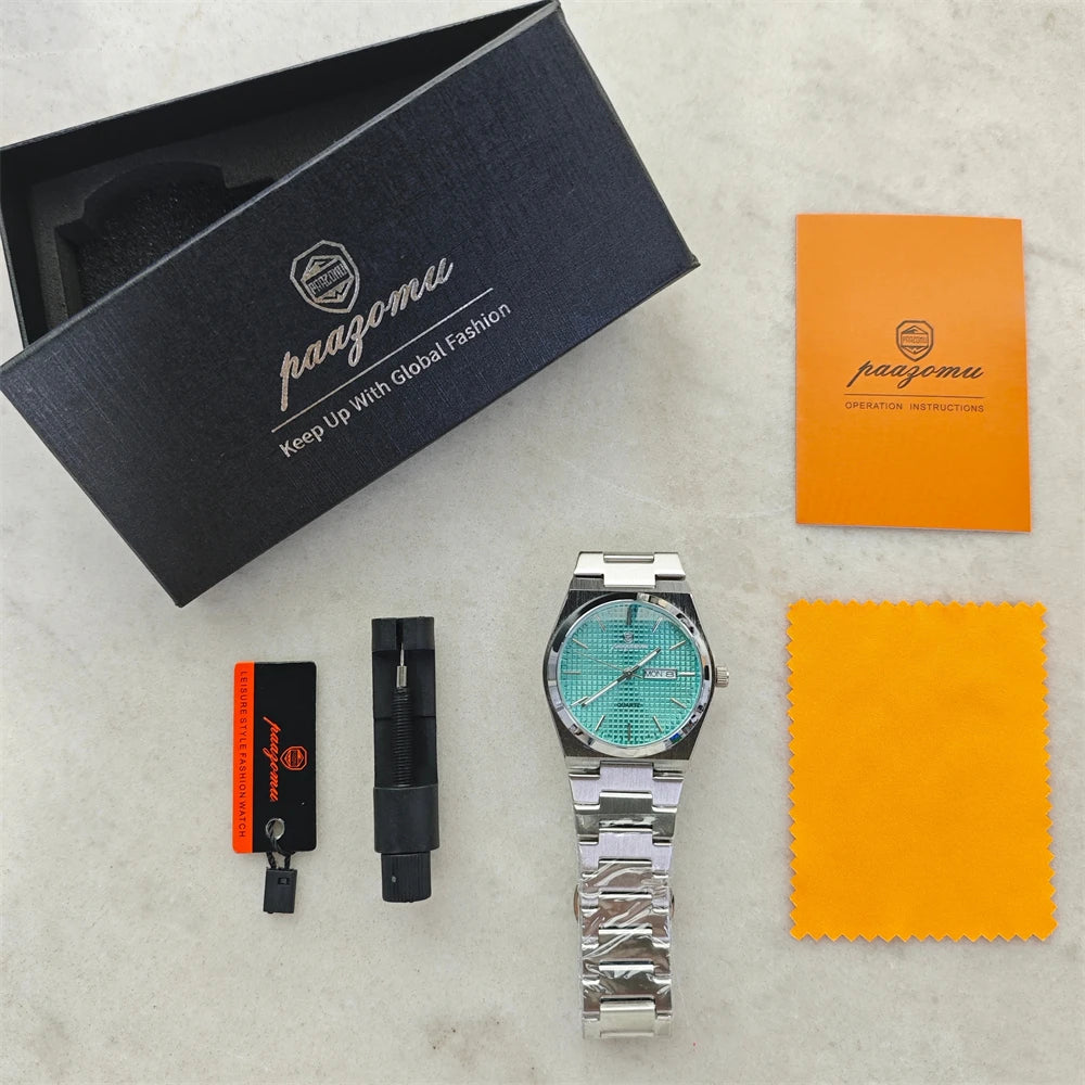 PAAZOMU M821 Chronograph Men's Watch — Automatic, Luminous, Waterproof, 9 Colourways - Zenflow Active