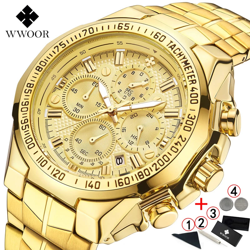 Relogio Masculino Men's 2026 Wrist Watch Chronograph Wristwatch - Zenflow Active