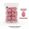 20 Mini Pink Makeup Sponges, Foundation Mixing Sponges, Suitable for Liquid, Cream, and Powder Formula Makeup - Zenflow Active
