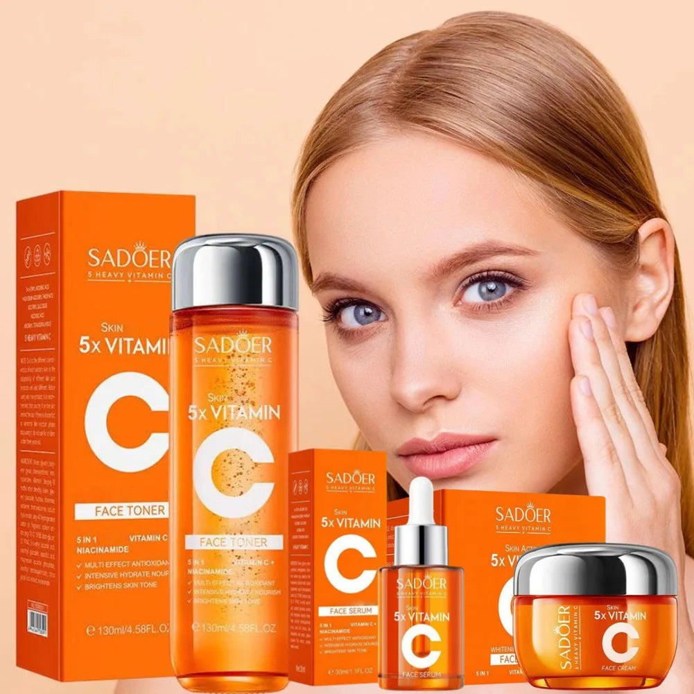 Vitamin C Firming & Brightening Skincare Set - Zenflow Active