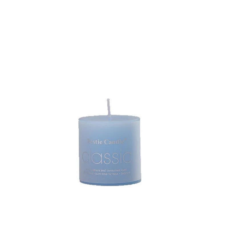 Classic Colored Pillar Candles for Home Decor Long Burning Time Ideal for Romantic Ambiance and Relaxation - Zenflow Active