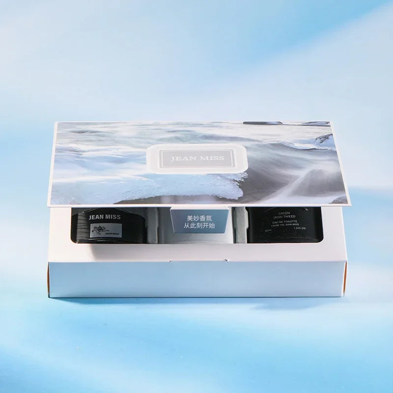 Fresh Natural Perfume For Men Gift Box 3pcs Set - Zenflow Active
