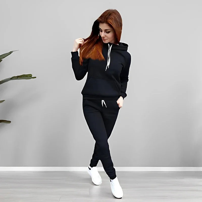 Women’s Hooded Sweatshirt and Joggers Set Zenflow Active