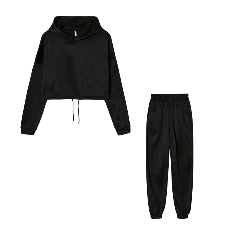 Hooded Pullover Tracksuit Set - Zenflow Active