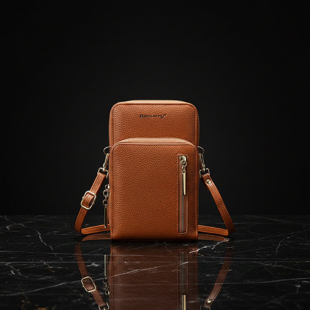 New Women's Handbags PU Leather Zipper Shoulder Bags Large Capacity Messenger Bags Casual Crossbody Bags for Women Phone Purse - Zenflow Active