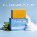 Turmeric & Vitamin C Exfoliating Soap Bar | Bacne, Acne & Deep Cleanse – 100g - Zenflow Active