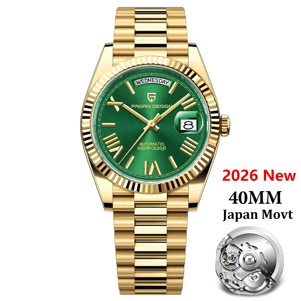 Pagani Design DD40 Automatic Watch | Sapphire Crystal | NH36A or MIYOTA Movement - Zenflow Active
