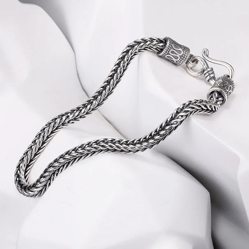 Men's Bracelet 925 Sterling Silver, Vintage Bracelet - Zenflow Active