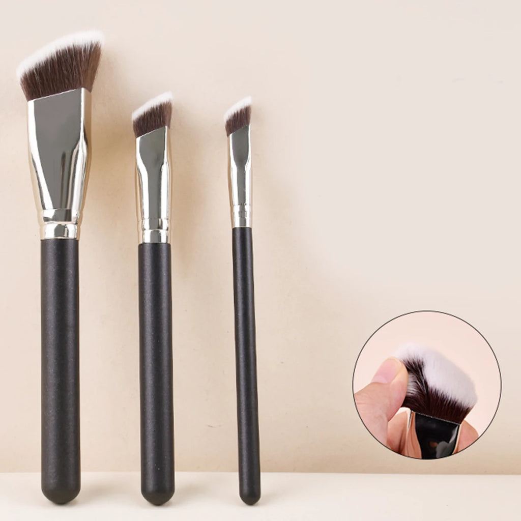 Angled Contour Makeup Brush – Blush, Foundation & Powder Blending - Zenflow Active