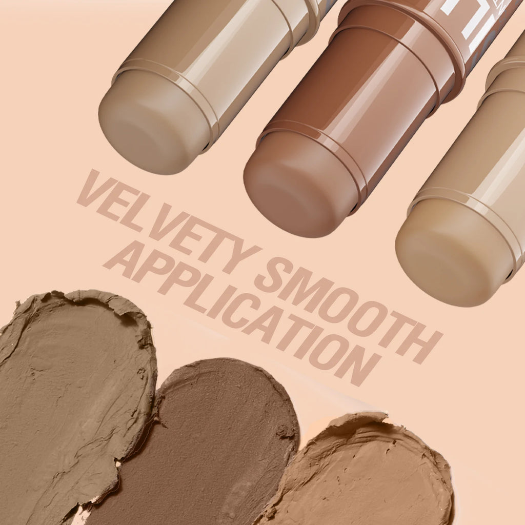 3-in-1 Contour, Bronze & Highlight Stick – Cream Formula - Zenflow Active