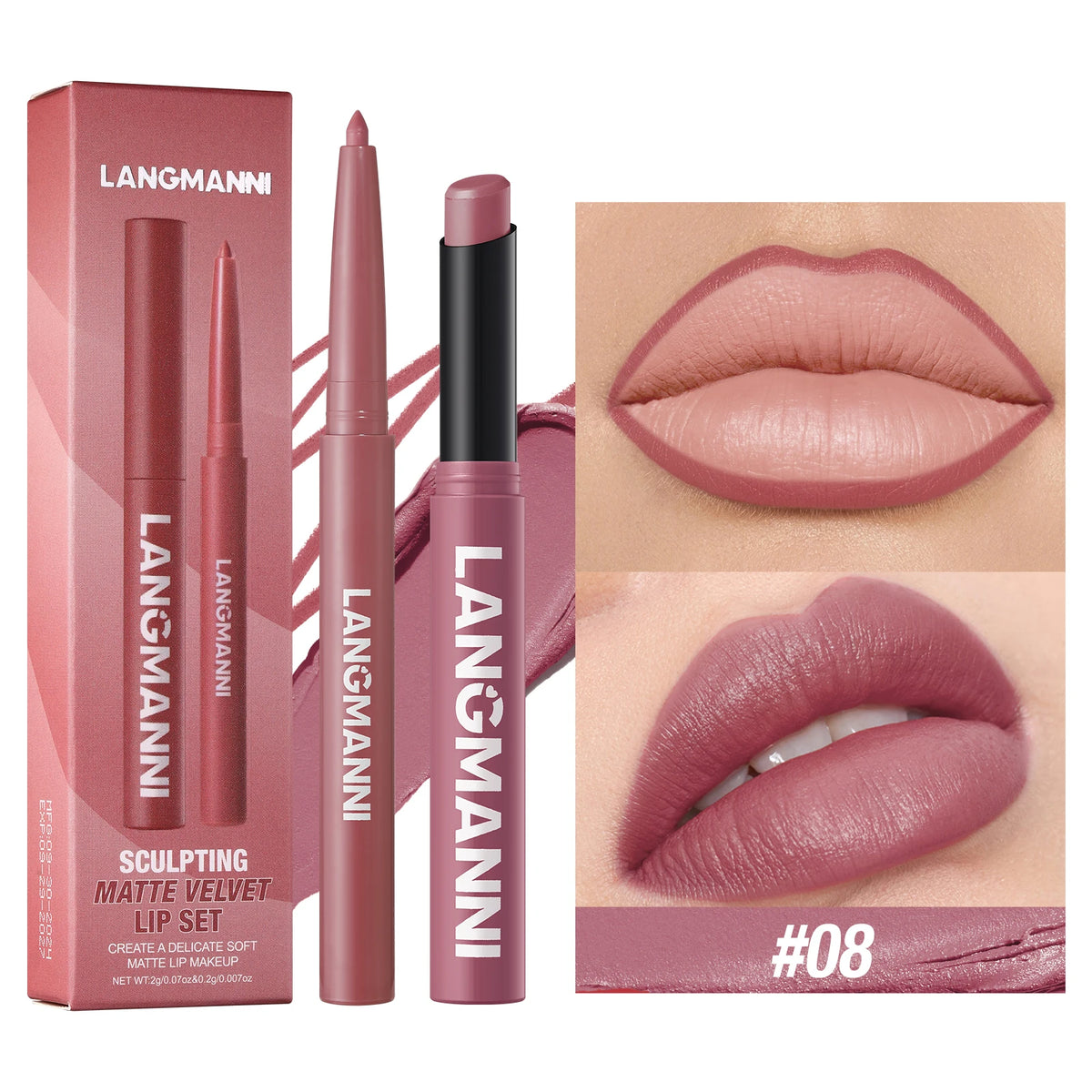 Integrated waterproof lipliner + lipstick - Zenflow Active