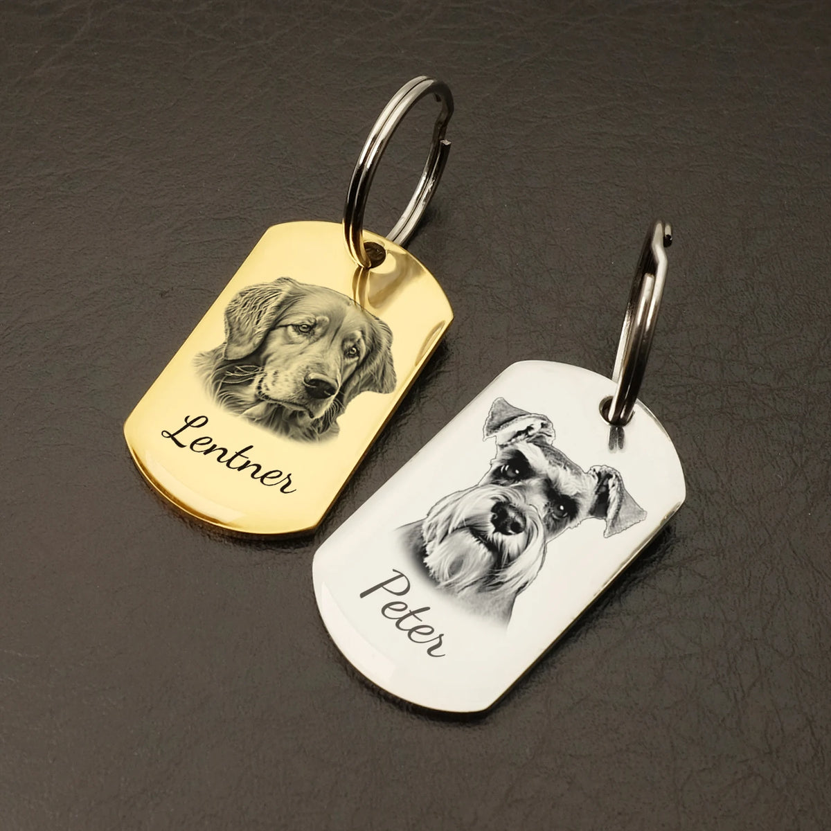 Personalised Pet Photo ID Tag | Custom Dog & Cat Collar Tag - Zenflow Active