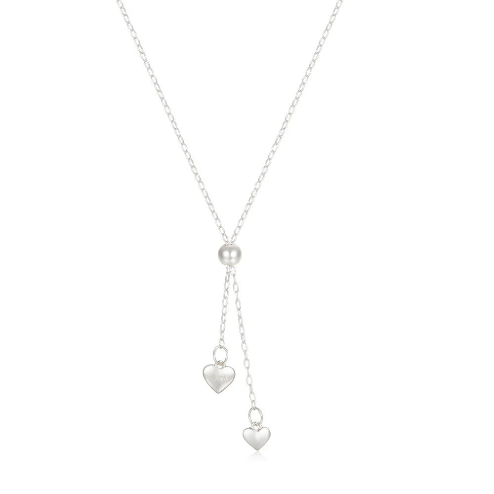 CANNER Crystal Zircon 925 Sterling Silver Necklace For Women Pendente Fine Jewellery Long Chain - Zenflow Active