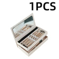 5-Piece Makeup Brush Set – Foundation, Contour, Eyeshadow & Stippling with Portable Case - Zenflow Active