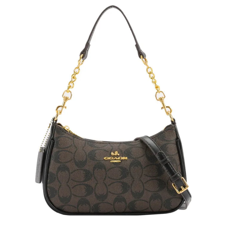 Women's Chain Bags Pvc Geometric Print Handbag Shoulder Crossbody Bag - Zenflow Active