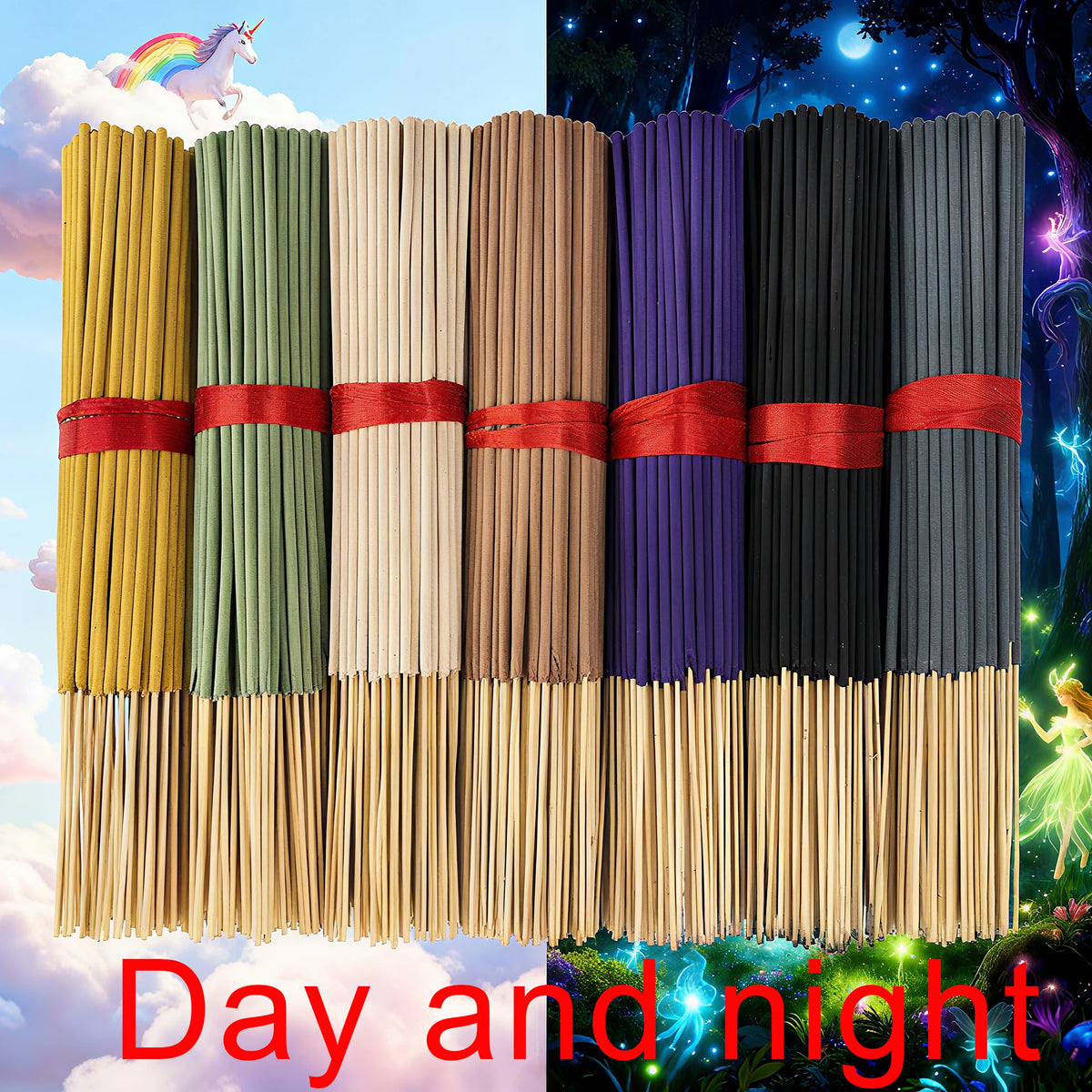7 Sets of 140 Incense Sticks, Available in Four Seasonal Sets: Rose, Lavender, Sandalwood, Jasmine, Mint, Cherry Blossom, Herbal, and Dragon Blood Wood, with 20 Sticks Per Pack, Suitable for Home Use, Office, Yoga, Meditation - Zenflow Active