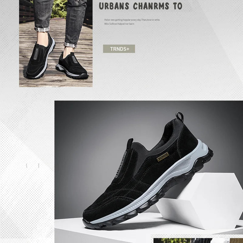 Men's Wear-Resistant Hiking Shoes | Non-Slip Casual Outdoor Trainers - Zenflow Active