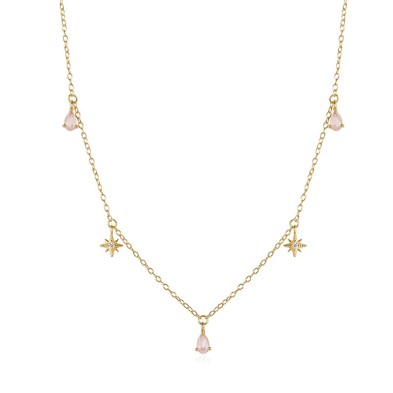 CANNER Crystal Zircon 925 Sterling Silver Necklace For Women Pendente Fine Jewellery Long Chain - Zenflow Active