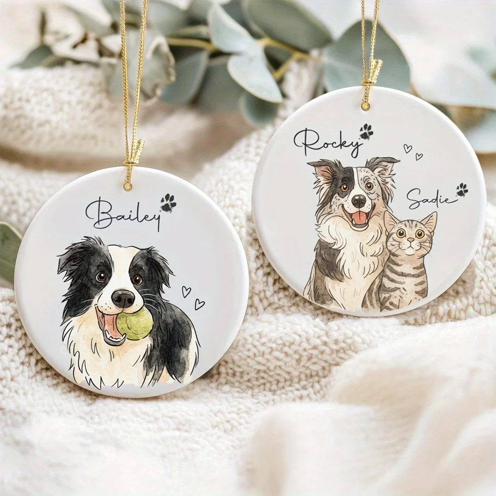Personalised Pet Photo Ornament | Custom Dog & Cat Memorial Keepsake - Zenflow Active