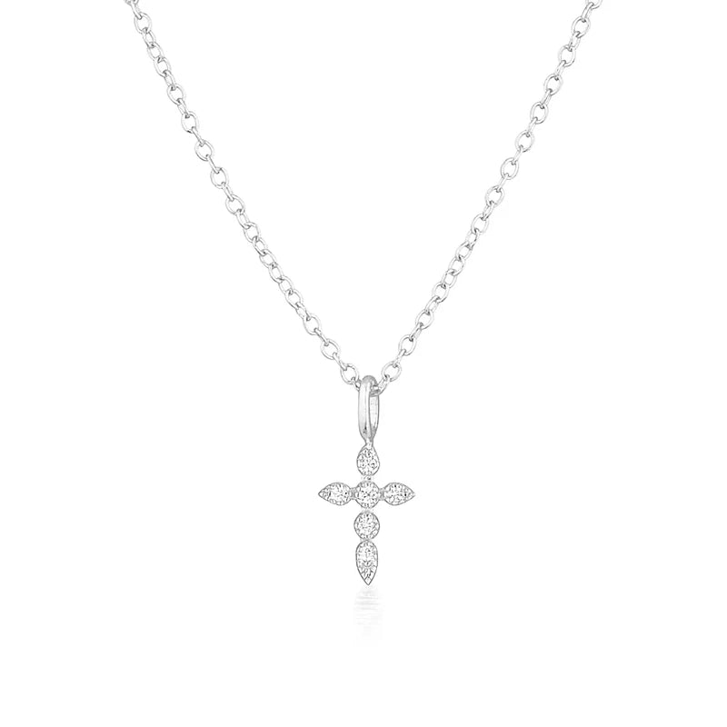 CANNER Crystal Zircon 925 Sterling Silver Necklace For Women Pendente Fine Jewellery Long Chain - Zenflow Active