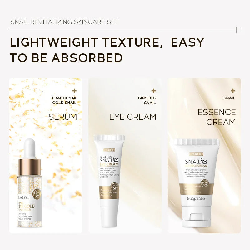 LAIKOU 3-Piece Facial Skincare Gift Set - Zenflow Active