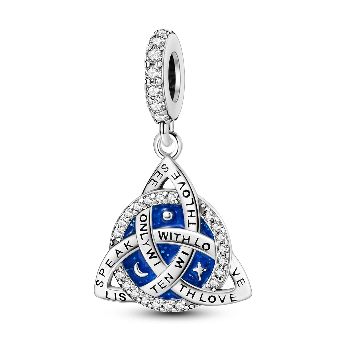 Charms Original 925 Silver Blue Beads Fit Bracelet Pendant Diy For Woman Fine Jewelry - Zenflow Active