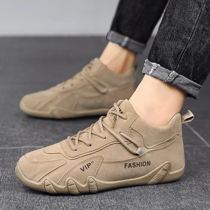 Men's All-Season Hiking & Casual Sneakers — Anti-Slip, Lace-Up, Lightweight - Zenflow Active