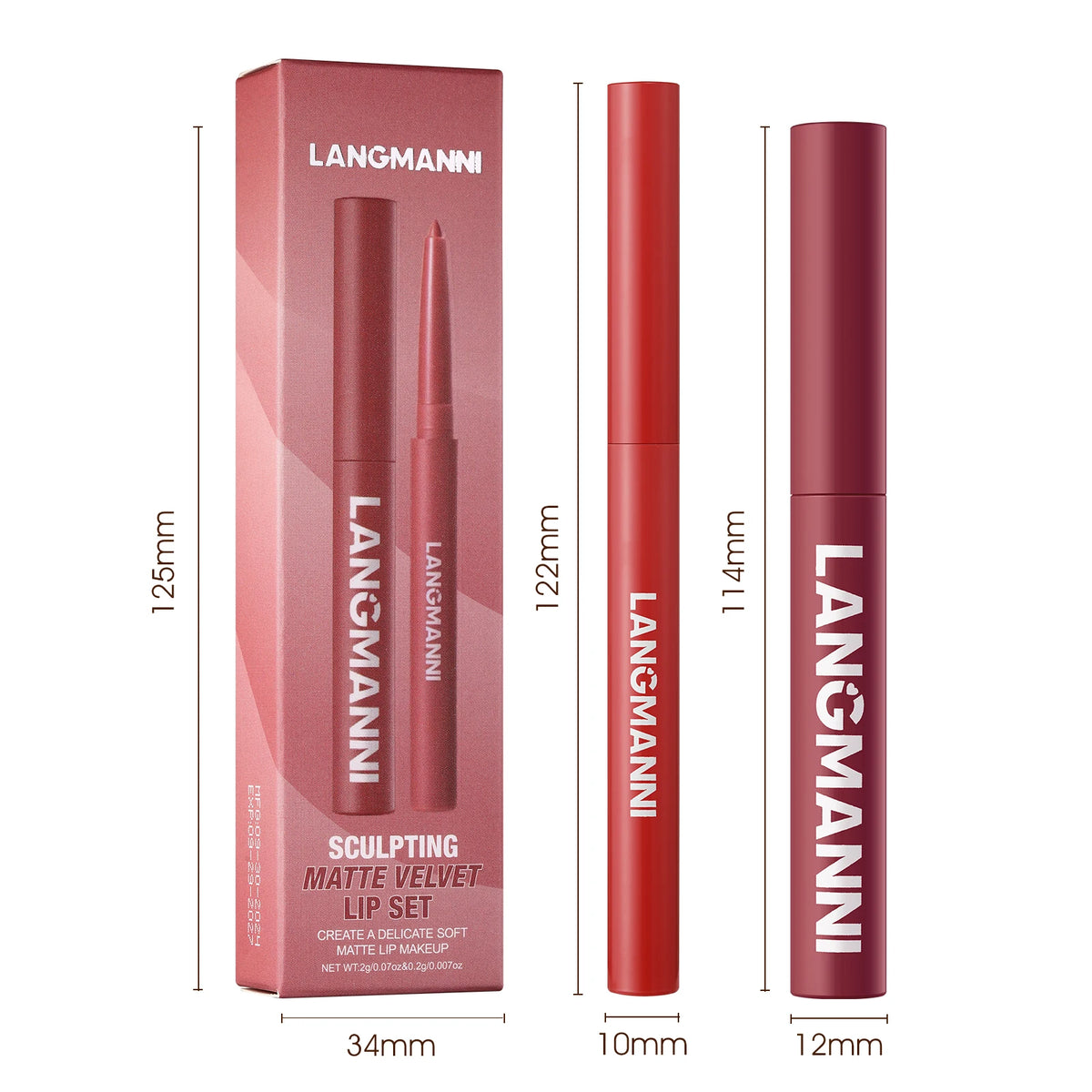 Integrated waterproof lipliner + lipstick - Zenflow Active