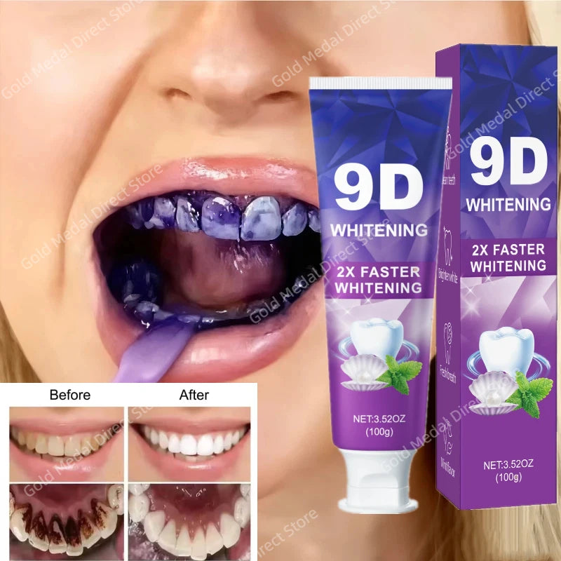 9D 5DPurple Teeth Whitening Toothpaste - Zenflow Active