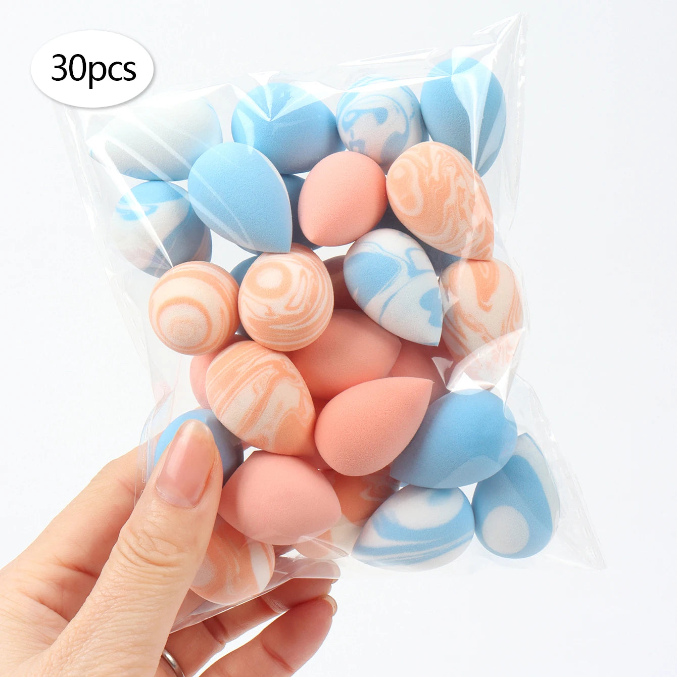 10/20/30/50/100Pcs Mini Makeup Sponges, Expand When Exposed to Water, Can Be Used Both Wet and Dry, Suitable for All Skin Types