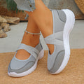 Women's Wedge Platform Pumps — Hook & Loop, Round Toe, Mid Heel, Casual Everyday - Zenflow Active