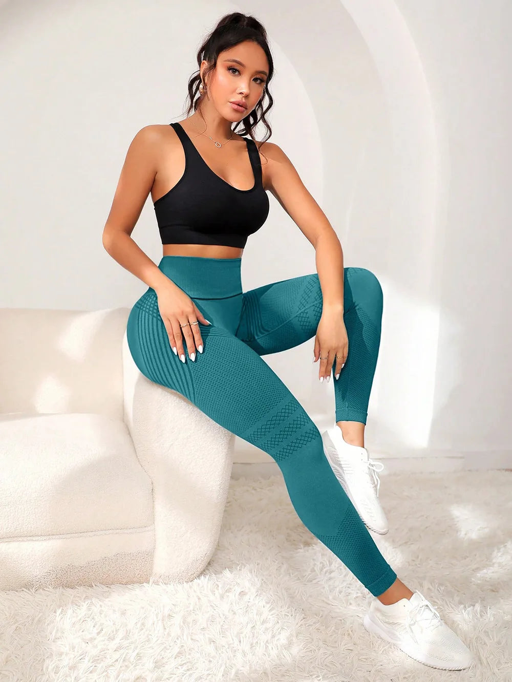 Contour Sculpt Leggings — Lifting, High-Waist, Ankle-Length - Zenflow Active