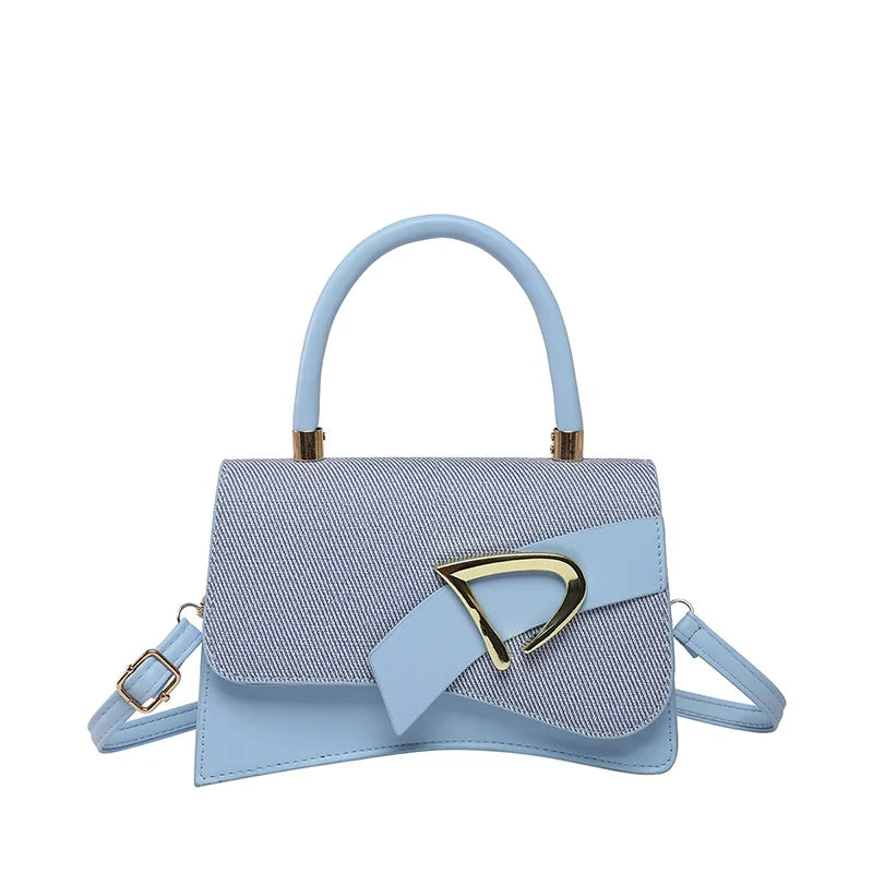 Women's Bags, Hand-held Spliced Contrasting Crossbody Bag, Fashion and Versatile Simple Casual Single Shoulder Small Square Bag - Zenflow Active