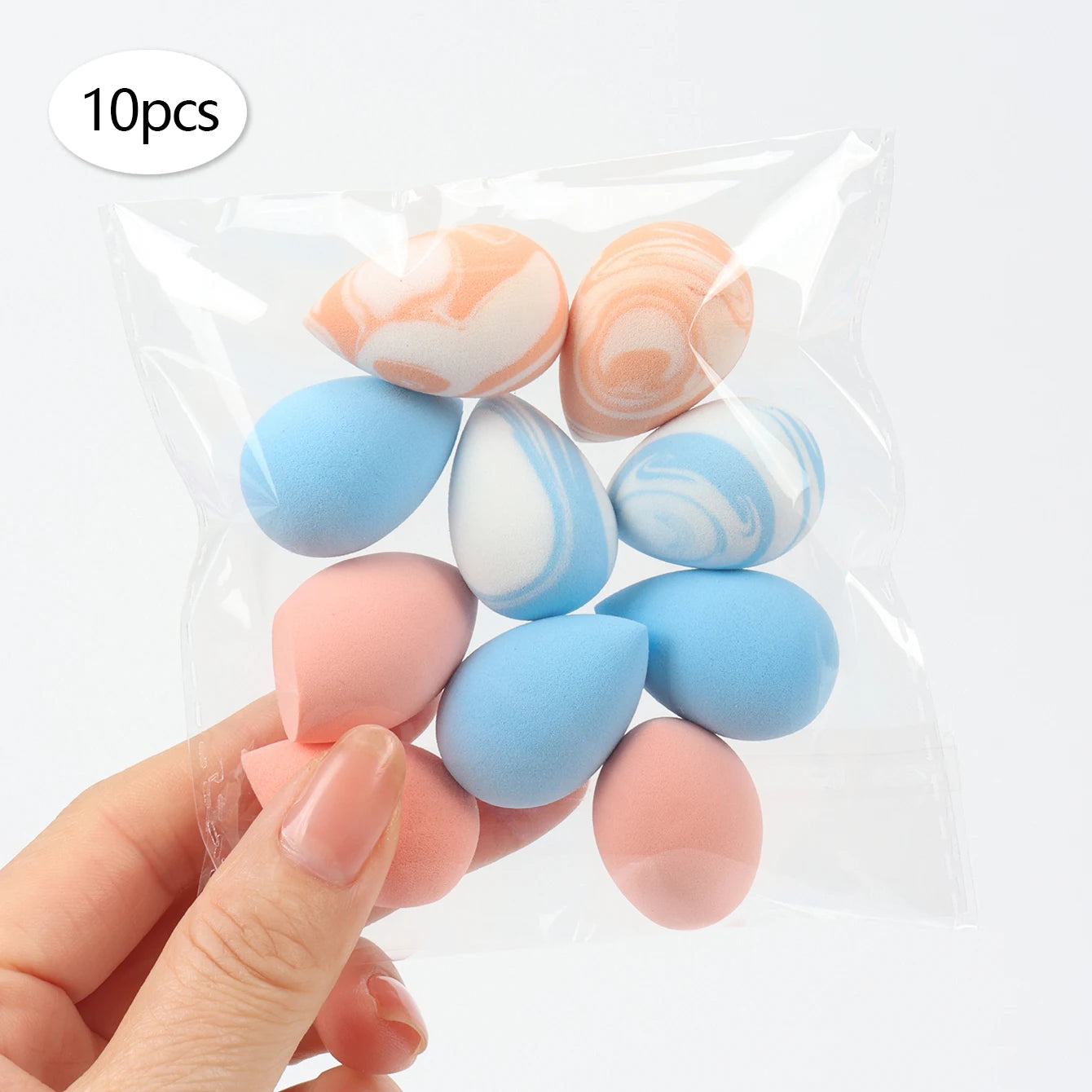 10/20/30/50/100Pcs Mini Makeup Sponges, Expand When Exposed to Water, Can Be Used Both Wet and Dry, Suitable for All Skin Types