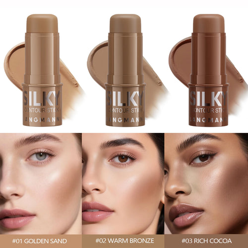 3-in-1 Contour, Bronze & Highlight Stick – Cream Formula - Zenflow Active