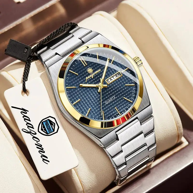 PAAZOMU M821 Chronograph Men's Watch — Automatic, Luminous, Waterproof, 9 Colourways - Zenflow Active