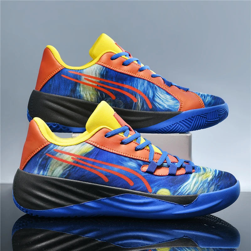 Men's Professional High-Top Basketball Shoes | Breathable Anti-Slip Training & Game Sneakers - Zenflow Active