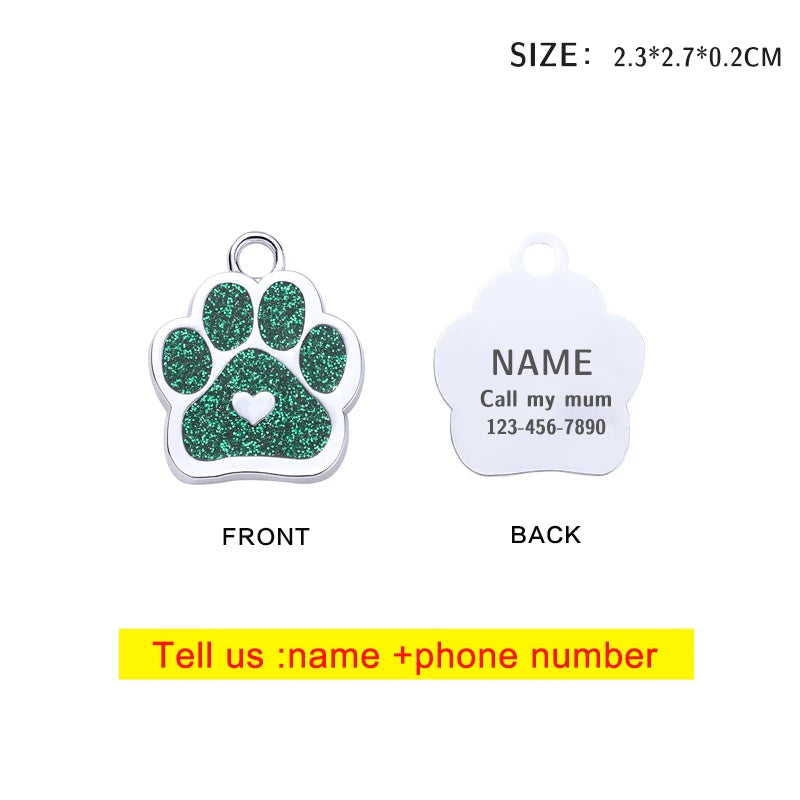 Personalised Pet ID Tag | Custom Laser-Engraved Dog & Cat Tag - Zenflow Active